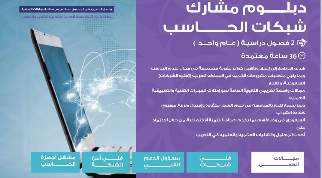 دبلوم مشارك شبكات الحاسب